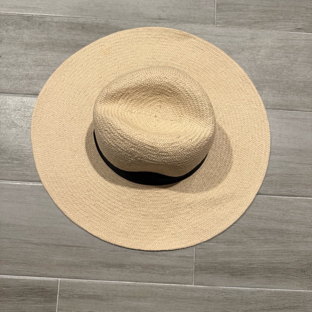 KITH Wide Brim Straw Hat with Black Band